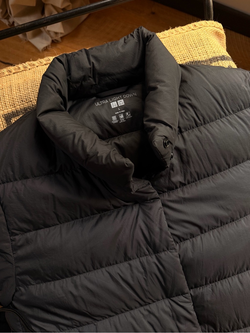 Uniqlo Black Ultra Light Down Puffer Jacket